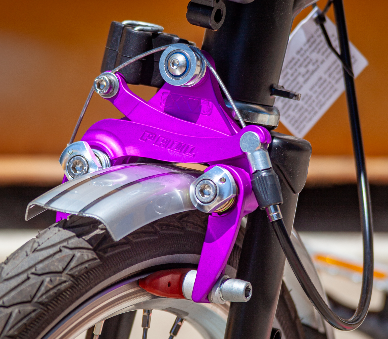 PAUL ブロンプトン用　ブレーキキャリパーフロント、リヤセット 限定オレンジ Sidepull Racer Medium For Brompton – Paul Component Engineering